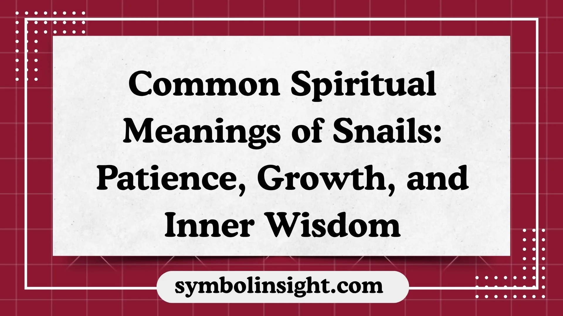 Common Spiritual Meanings of Snails: Patience, Growth, and Inner Wisdom