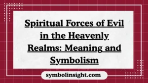 Spiritual Forces of Evil in the Heavenly Realms: Meaning and Symbolism