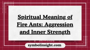 Spiritual Meaning of Fire Ants: Aggression and Inner Strength